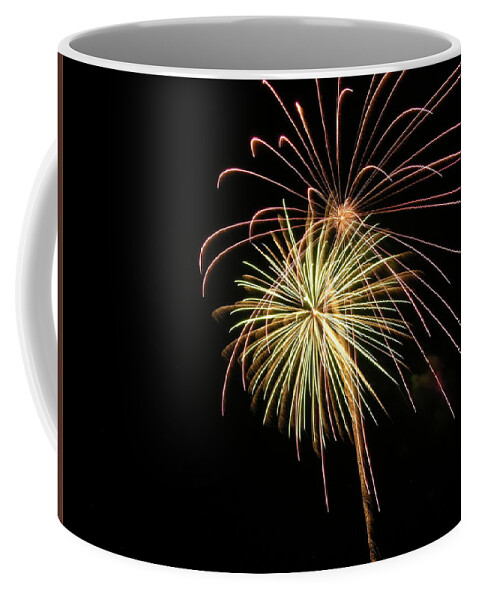 Fireworks Coffee Mug featuring the photograph Fireworks #32 by George Pennington
