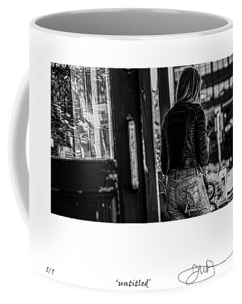 Signed Limited Edition Of 10 Coffee Mug featuring the digital art 33 by Jerald Blackstock