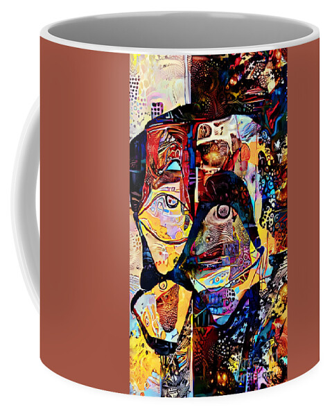 Contemporary Art Coffee Mug featuring the digital art 35 by Jeremiah Ray