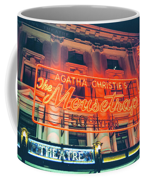 London Coffee Mug featuring the photograph 35mm Film image of Agatha Christie's The Mousetrap by Matthew Bamberg