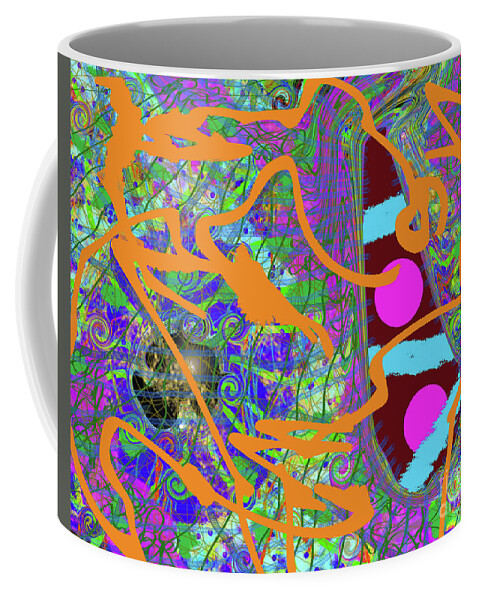 Walter Paul Bebirian: The Bebirian Art Collection Coffee Mug featuring the digital art 4-26-2012abcdefg by Walter Paul Bebirian