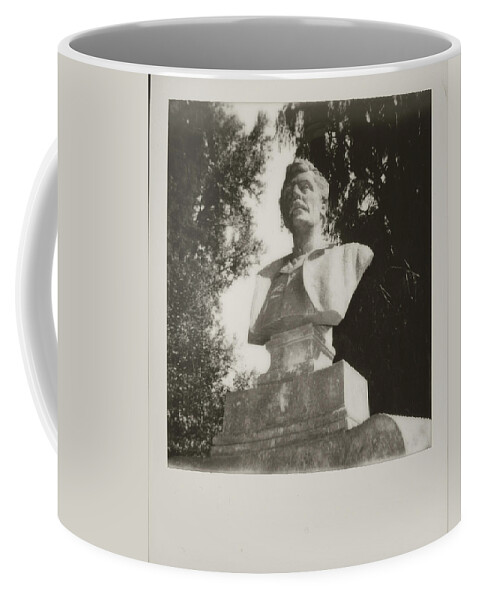 Spring Grove Cemetery Coffee Mug featuring the photograph Black and White Polaroid 600 Spring Grove Cemetery Cincinnati Ohio #4 by Dave Morgan