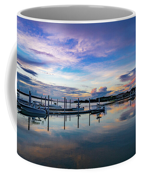 Hilton Head Island Coffee Mug featuring the photograph Hilton Head Island South Carolina Boat Dock Marina #4 by Dave Morgan