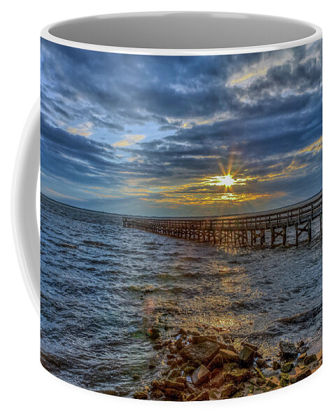 Hilton Coffee Mug featuring the photograph Hilton Pier #4 by Jerry Gammon