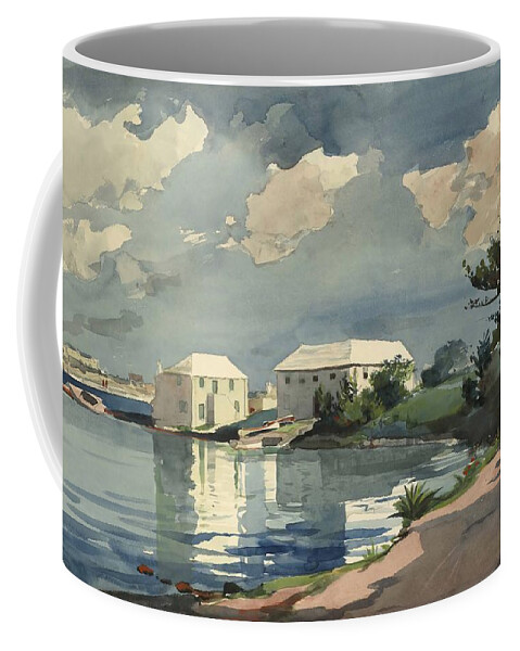 Winslow Homer Coffee Mug featuring the drawing Salt Kettle, Bermuda #5 by Winslow Homer