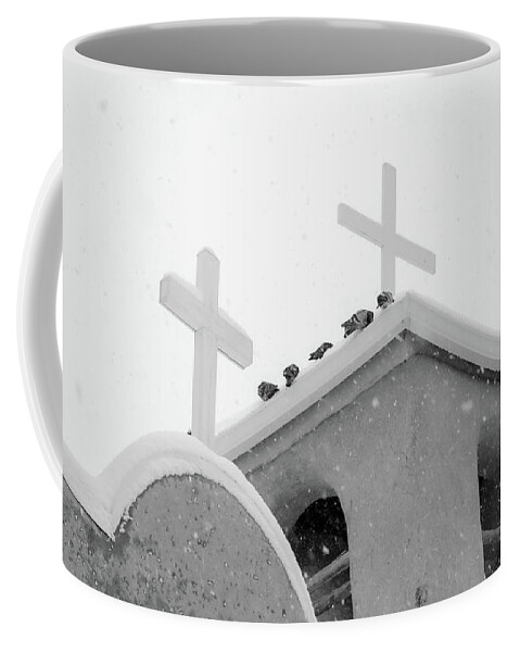 Taos Coffee Mug featuring the photograph San Francisco de Asis Mission Church #4 by Elijah Rael