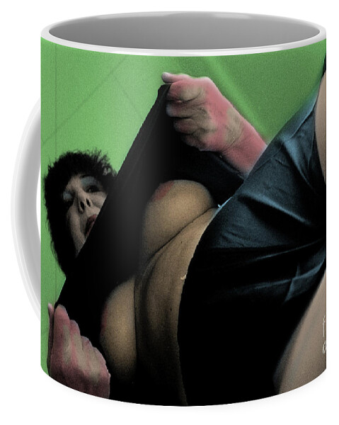 Tinted Bw Coffee Mug featuring the digital art Tinted BW #4 by Bob Winberry