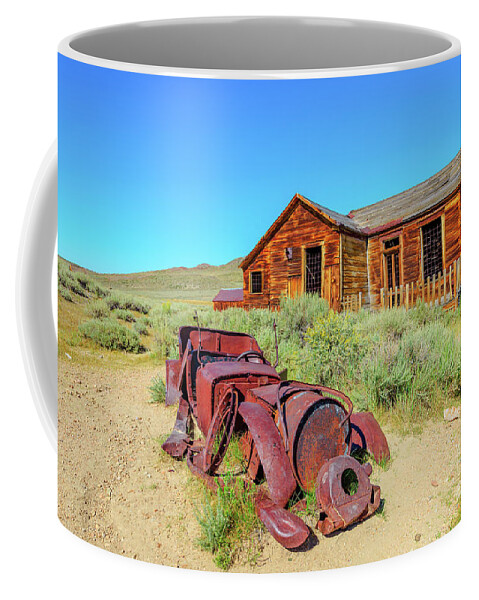 Bodie Coffee Mug featuring the photograph Vitange old american car #4 by Benny Marty