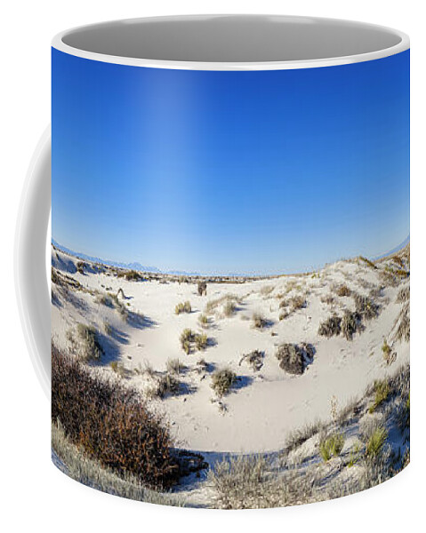 Chihuahuan Desert Coffee Mug featuring the photograph White Sands Gypsum Dunes #4 by Raul Rodriguez