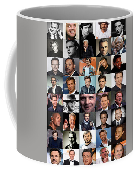40 Top Male Actors Coffee Mug featuring the photograph 40 Top Male Actors by Pheasant Run Gallery