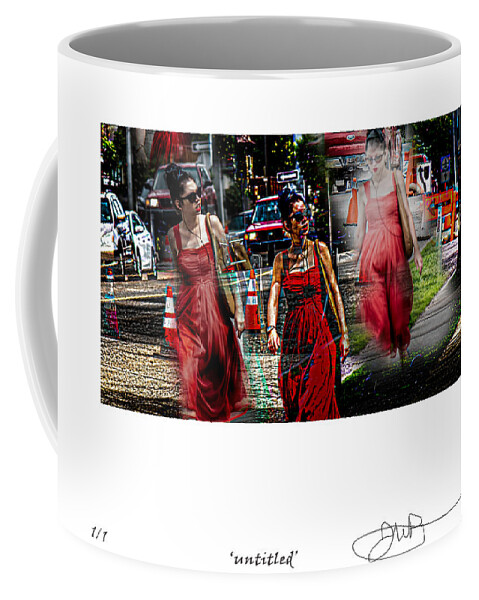 Signed Limited Edition Of 10 Coffee Mug featuring the digital art 41 by Jerald Blackstock