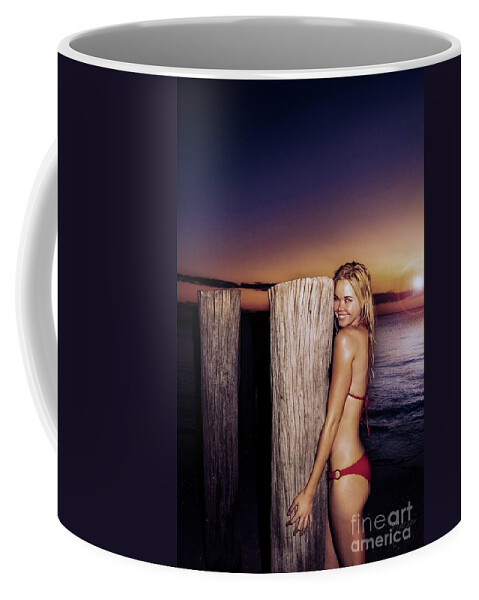 Athletic Coffee Mug featuring the photograph 4200 Elisa Naples Beach Florida - MAXIM Magazine by Amyn Nasser