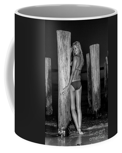 Athletic Coffee Mug featuring the photograph 4278 Elisa Naples Beach Florida by Amyn Nasser