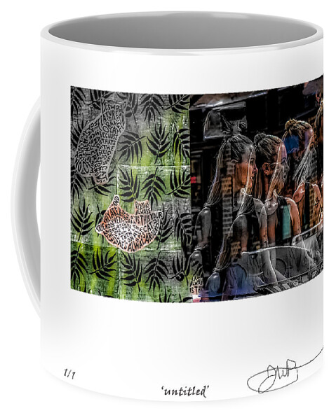 Signed Limited Edition Of 10 Coffee Mug featuring the digital art 44 by Jerald Blackstock