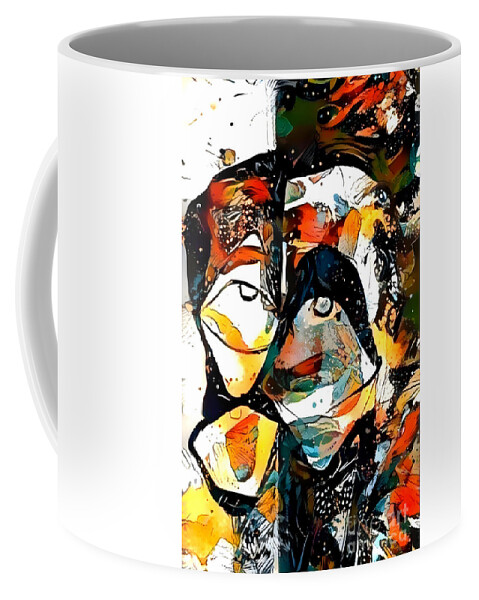 Contemporary Art Coffee Mug featuring the digital art 44 by Jeremiah Ray