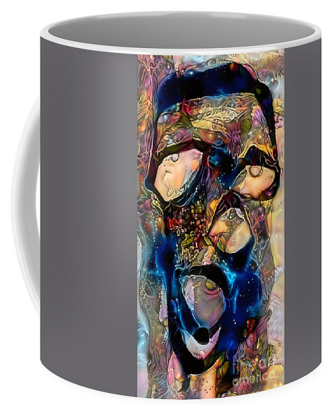 Contemporary Art Coffee Mug featuring the digital art 45 by Jeremiah Ray