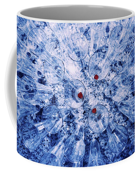 Abstract Lines Coffee Mug featuring the photograph 4625 Champagne Flutes by Nasser Atelier