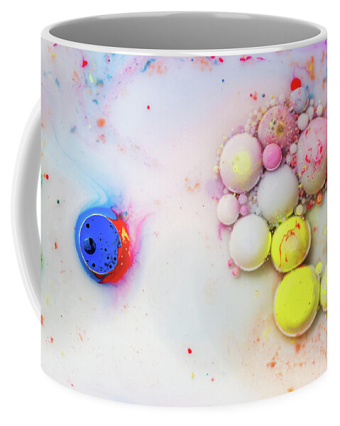 Bubbles Coffee Mug featuring the photograph Colorful artistic abstract background bubble painting art #5 by Michalakis Ppalis