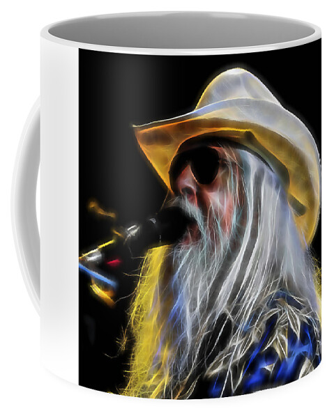 Leon Russell Coffee Mug featuring the mixed media Leon Russell Collection #5 by Marvin Blaine