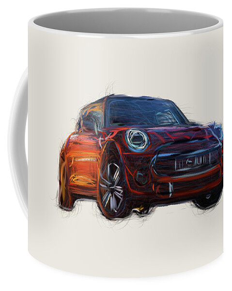 BMW M135i Draw #12 Coffee Mug by CarsToon Concept - Fine Art America