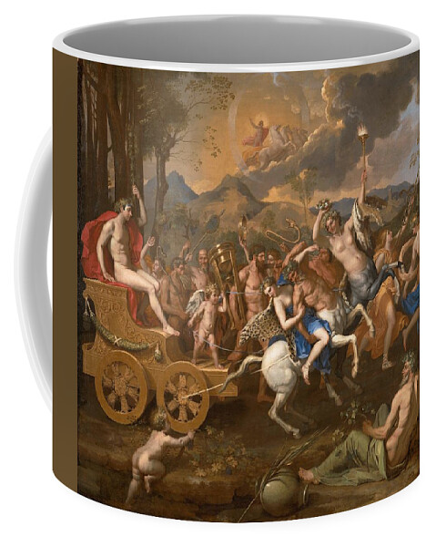 Triumph Coffee Mug featuring the painting The Triumph of Bacchus #6 by Nicolas Poussin