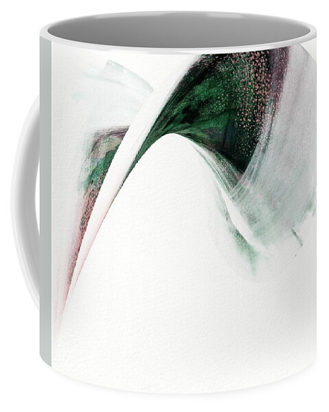 Abstract Coffee Mug featuring the painting Turn sculptural abstract by Itsonlythemoon