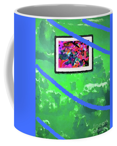 Walter Paul Bebirian: The Bebirian Art Collection Coffee Mug featuring the digital art 6-22-2011habc by Walter Paul Bebirian