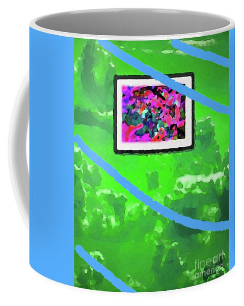 Walter Paul Bebirian: The Bebirian Art Collection Coffee Mug featuring the digital art 6-22-2011habcd by Walter Paul Bebirian
