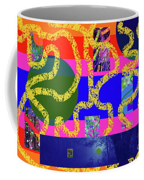 Walter Paul Bebirian: Volord Kingdom Art Collection Grand Gallery Coffee Mug featuring the digital art 6-23-2021a by Walter Paul Bebirian