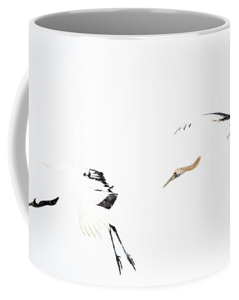 Snow Coffee Mug featuring the photograph Tancho in snow #6 by Yoshiki Nakamura