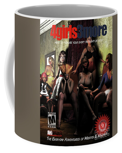 Wooden Book Coffee Mug featuring the digital art Wooden Book #6 by Bob Winberry