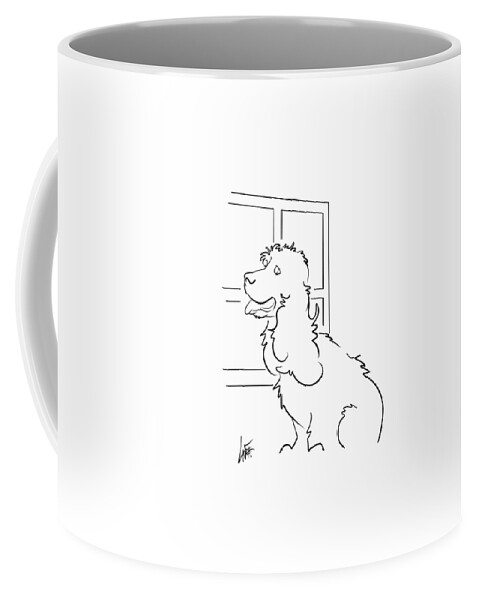 6058 Coffee Mug featuring the drawing 6058 Mendoza by John LaFree