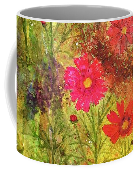 Barrieloustark Coffee Mug featuring the painting #676 Garden Tangle #676 by Barrie Stark
