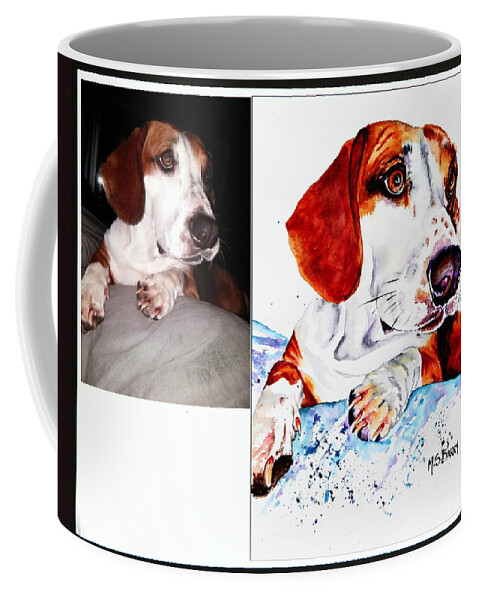  Coffee Mug featuring the painting Pet Portrait Commission #9 by Maria Barry