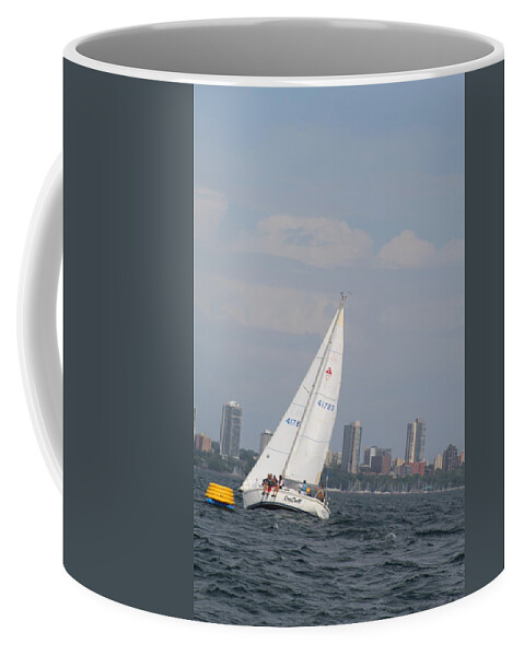  Coffee Mug featuring the photograph The race #74 by Jean Wolfrum