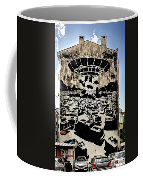Renaissance The Writer Material Coffee Mug featuring the photograph 743 by M-City Istanbul Full by Weston Westmoreland