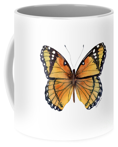 Viceroy Coffee Mug featuring the painting 76 Viceroy Butterfly by Amy Kirkpatrick