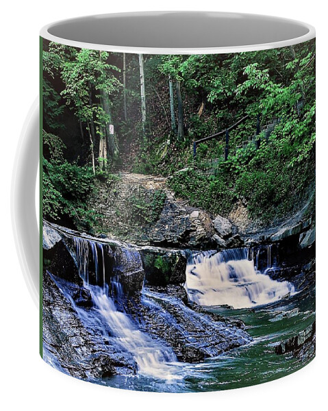 Waterfall Coffee Mug featuring the photograph Henry Church Falls by Brad Nellis