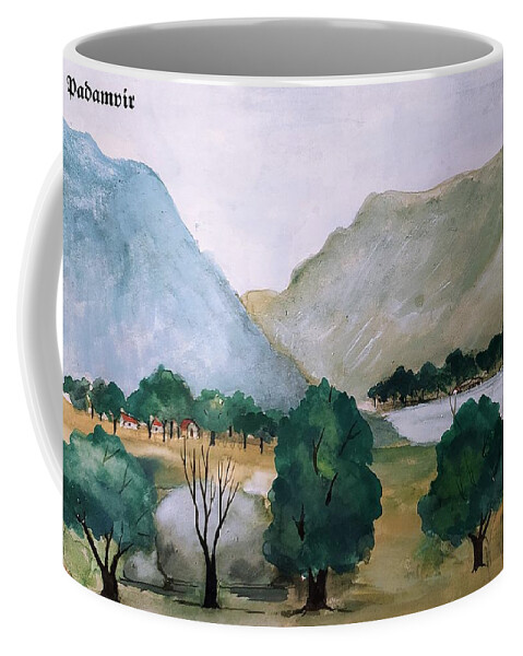 Landscape Coffee Mug featuring the painting Landscape #8 by Padamvir Singh