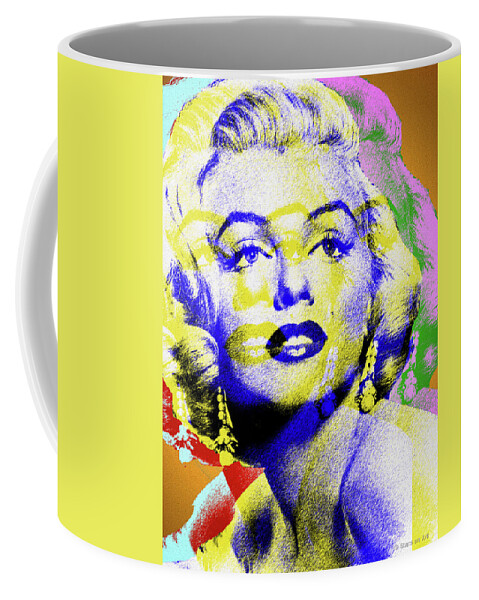 Marilyn Coffee Mug featuring the digital art Marilyn Monroe by Stars on Art
