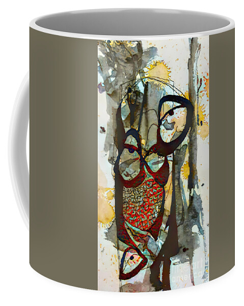 Contemporary Art Coffee Mug featuring the digital art 84 by Jeremiah Ray
