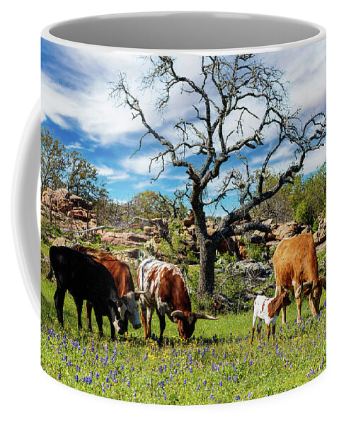 African Breed Coffee Mug featuring the photograph Texas Hill Country #9 by Raul Rodriguez