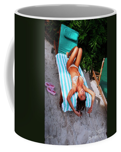 Affluent Opulent Luxe Style Coffee Mug featuring the photograph 9208 Supermodel Tatyana Liskina Ms Turkey - Delray Beach by Nasser Atelier