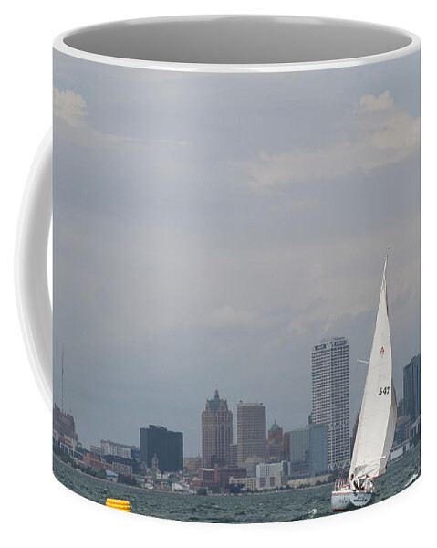  Coffee Mug featuring the photograph The race #98 by Jean Wolfrum