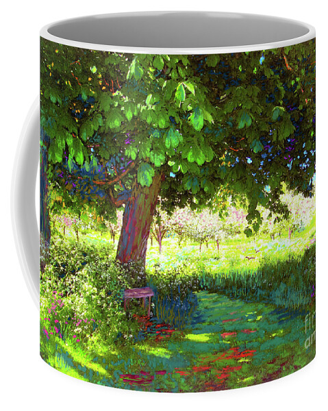 Landscape Coffee Mug featuring the painting A Beautiful Day by Jane Small