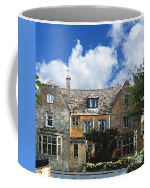 Bourton-on-the-water Coffee Mug featuring the photograph A Bourton Inn by Brian Watt
