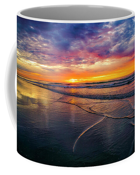 Ogunquit Beach Coffee Mug featuring the photograph A Burst of Color by Penny Polakoff