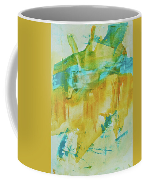 Abstract Coffee Mug featuring the painting A Certain Peace by Dick Richards