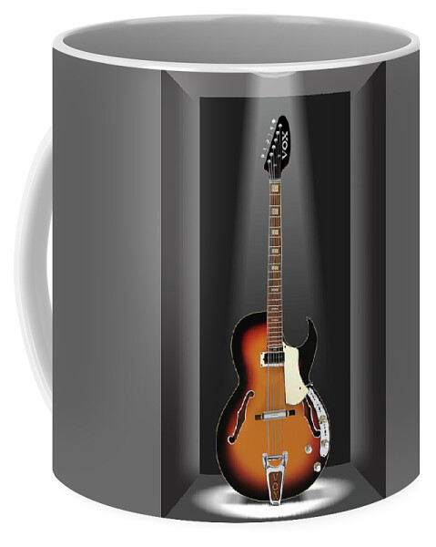 Electric Guitar Coffee Mug featuring the photograph A Classic Guitar in a Box 12 by Mike McGlothlen