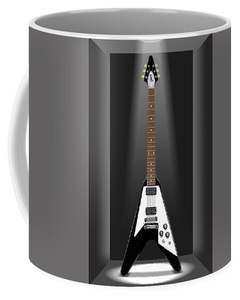 Electric Guitar Coffee Mug featuring the photograph A Classic Guitar in a Box 13 by Mike McGlothlen